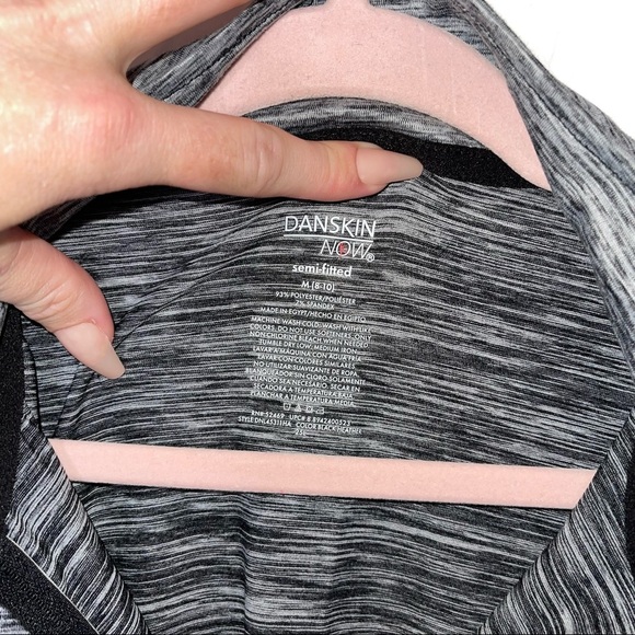 DANSKIN NOW Gray Semi Fitted 1/4 Zip Performance Dri More Pullover M - Picture 2 of 4